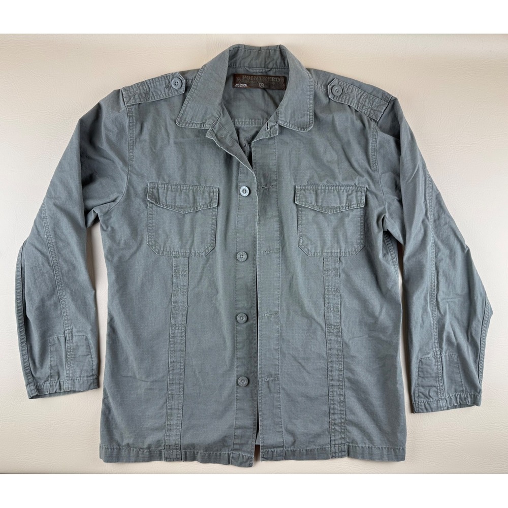 Military Streetwear Ripstop Shirt Eagle Graphic Large Point Zero